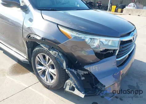 2015 Toyota Highlander Xle V6 from USA, damaged, VIN 5TDKKRFH9FS094003